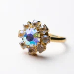 Pierścionek TĘCZOWY PRZEBŁYSK