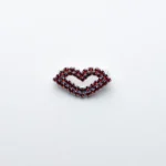 Broszka SERCE SŁÓW - CZERWONA MAŁA