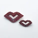 Zestaw broszek SERCE SŁÓW - CZERWONE