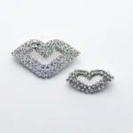 Zestaw broszek SERCE SŁÓW - SREBRNE