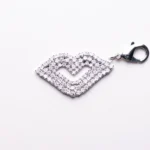 Zawieszka SERCE SŁÓW - SREBRNA DUŻA