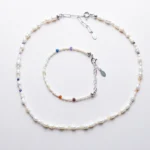 Naszyjnik + Bransoletka PERŁOWA HARMONIA